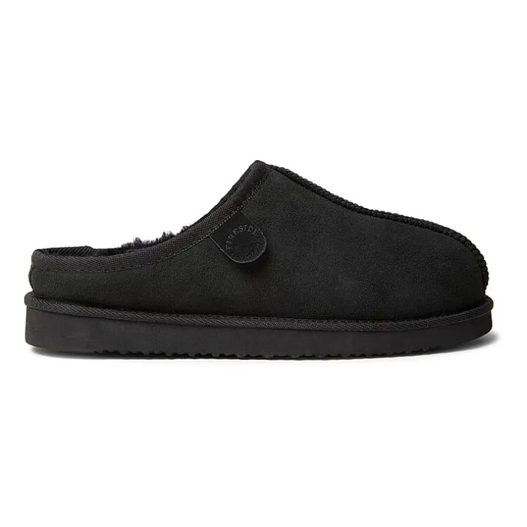 Fireside by Dearfoam’s Men's Grafton Genuine Shearling Clog With Taping Slippers
