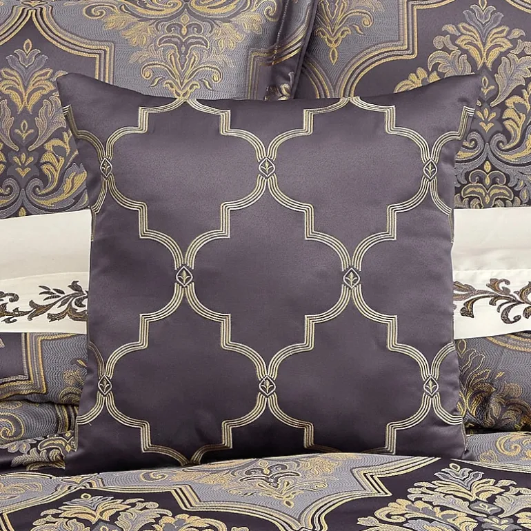 Five Queens Court Millbrook Square Throw Pillow
