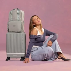Florence By Mills X Delsey Paris Spin Me Away 20 Inch Hardside Expandable Carry-On Spinner Luggage