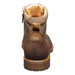 Florsheim Mens Chalet Cap Toe Stacked Heel Lace Up Boots