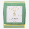 Footnotes Our Lady Of Guadalupe Womens Cubic Zirconia 14K Gold Over Brass Pure Silver Over Brass 2-pc. Jewelry Set