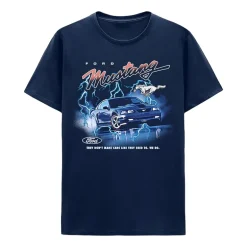 Ford Mustang Mens Crew Neck Short Sleeve Regular Fit Graphic T-Shirt