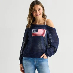 Forever 21 Juniors Womens Asymmetrical Neck Long Sleeve Pullover Sweater