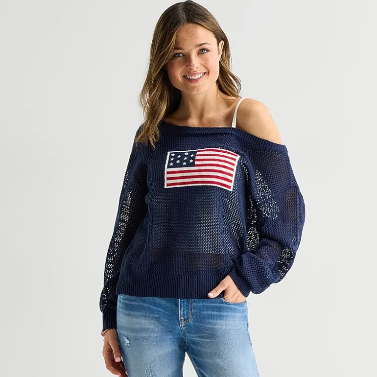 Forever 21 Juniors Womens Asymmetrical Neck Long Sleeve Pullover Sweater
