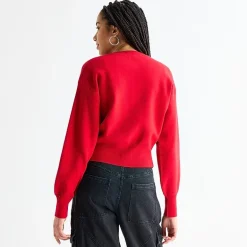 Forever 21 Juniors Womens Crew Neck Long Sleeve Pullover Sweater