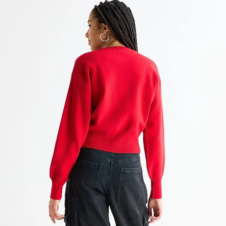 Forever 21 Juniors Womens Crew Neck Long Sleeve Pullover Sweater