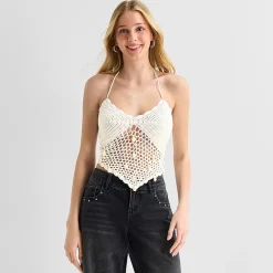 Forever 21 Womens Juniors Halter Neck Sleeveless Tank Top