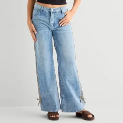 Forever 21 Womens Juniors Mid Rise Loose Fit Jean