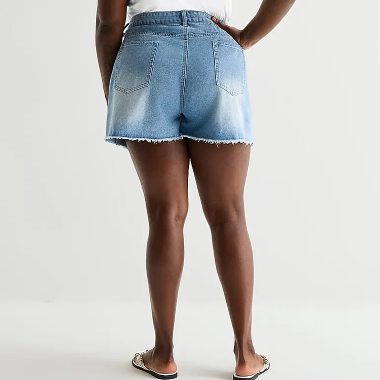 Forever 21 Womens 3" Juniors Plus Denim Short