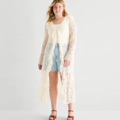 Forever 21 Womens Juniors Plus V Neck Long Sleeve Cardigan