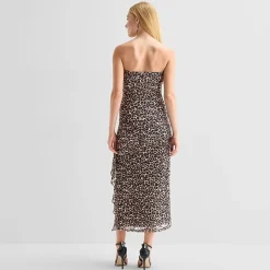Forever 21 Womens Juniors Sleeveless Animal Bodycon Dress