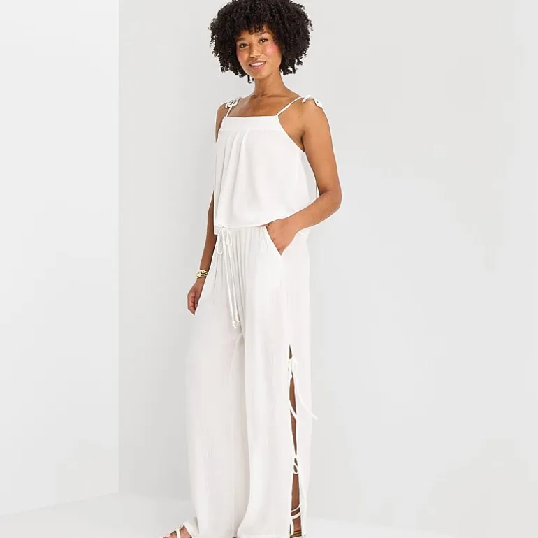 Forever 21 Womens Juniors Straight Mid Rise Pull-On Pant