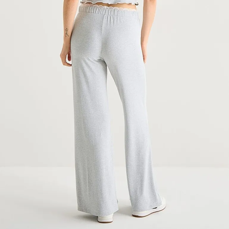 Forever 21 Womens Juniors Wide Leg Mid Rise Sweatpant