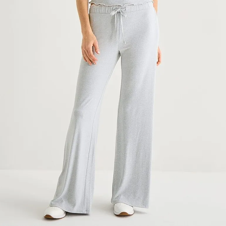 Forever 21 Womens Juniors Wide Leg Mid Rise Sweatpant