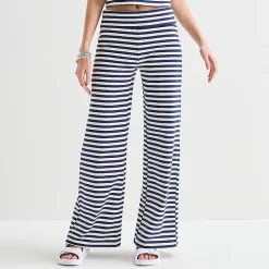 Forever 21 Womens Juniors Wide Leg Mid Rise Pull-On Pant