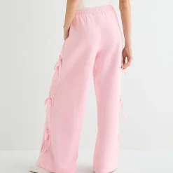 Forever 21 Womens Juniors Wide Leg Mid Rise Pull-On Pant