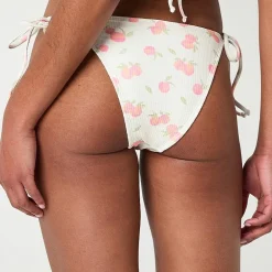Forever 21 Womens Lined Dots Juniors Moderate Coverage Bikini Swimsuit Bottom