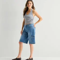 Forever 21 Womens Low Rise Juniors Denim Short