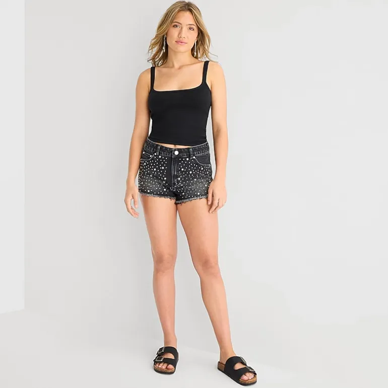 Forever 21 Womens 2 1/4" Low Rise Juniors Denim Short