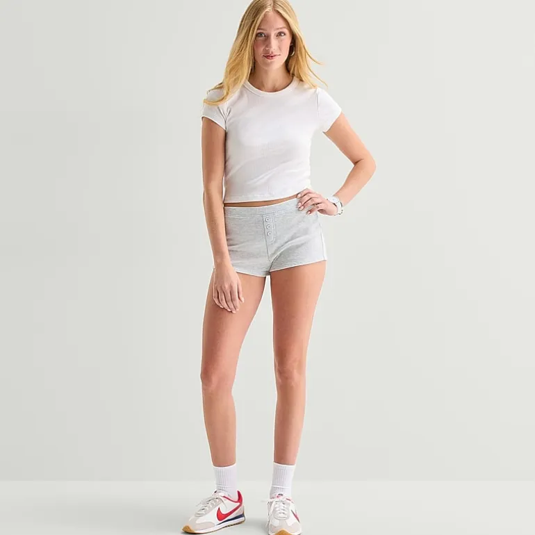 Forever 21 Womens Mid Rise Juniors Pull-On Short