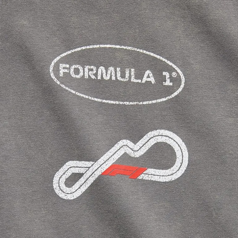 Formula 1 Womens Juniors Crew Neck Short Sleeve Oversized Graphic T-Shirt