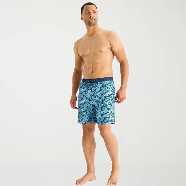 Free Country Mens 7" Camouflage Swim Trunks