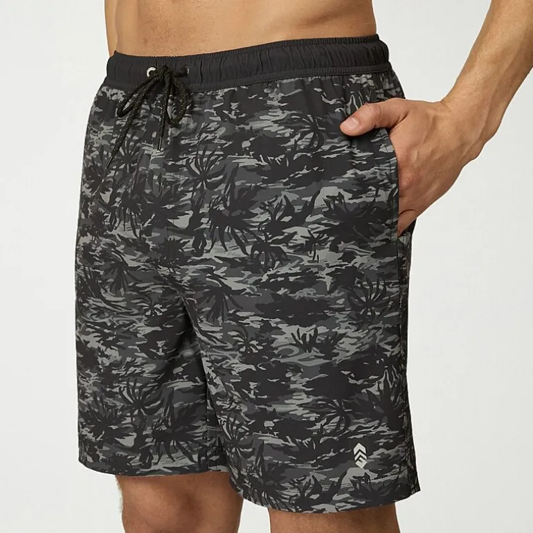 Free Country Mens 7" Camouflage Swim Trunks