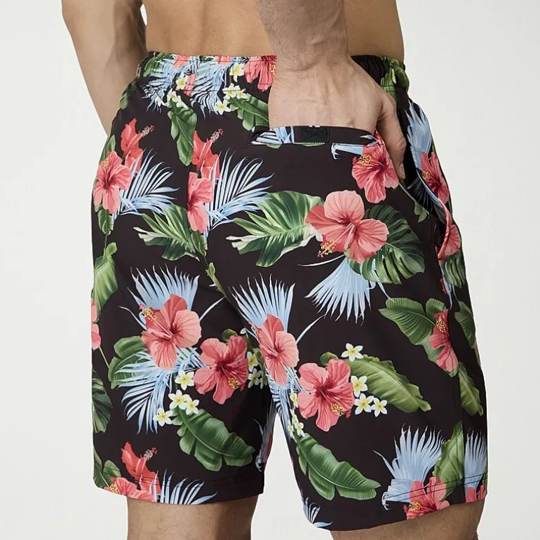 Free Country Mens 7" Camouflage Swim Trunks