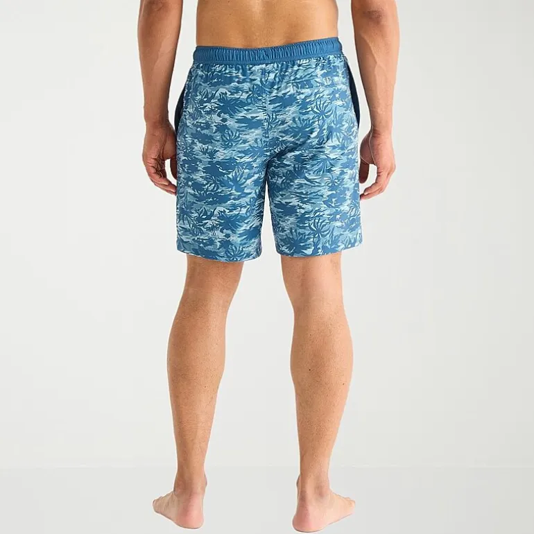 Free Country Mens 7" Camouflage Swim Trunks