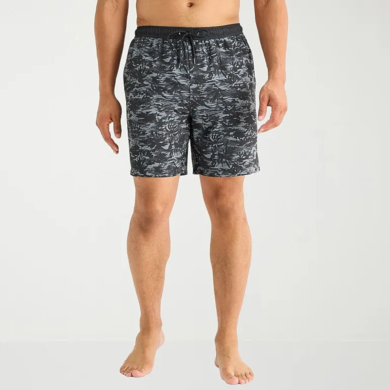 Free Country Mens 7" Camouflage Swim Trunks