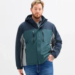 Free Country Mens Water Resistant Big and Tall Midweight Ski Jacket