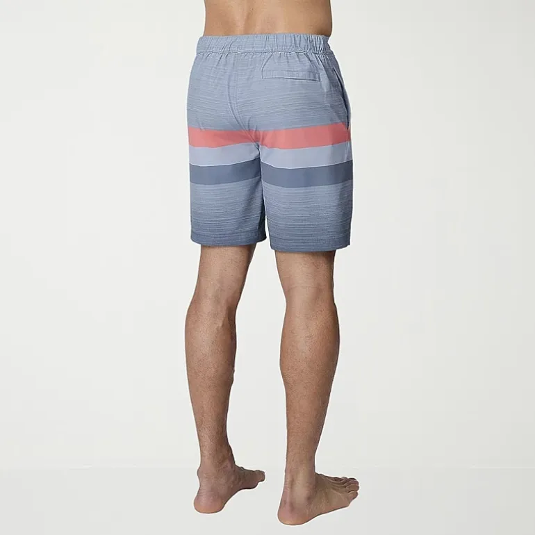 Free Country Seabreeze Stripe Mens 8" Striped Swim Trunks