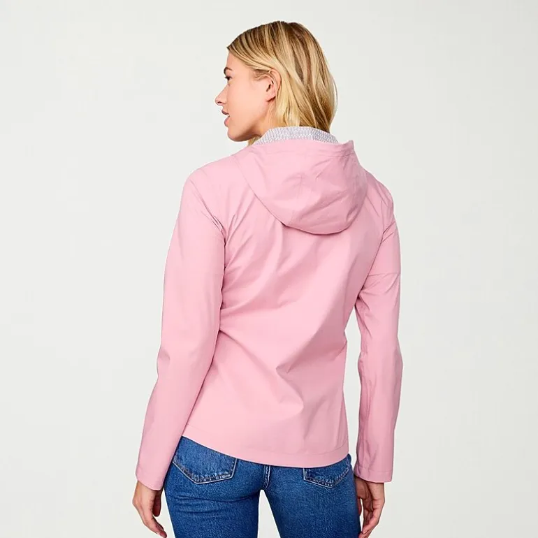 Free Country Womens Hooded Waterproof Lightweight Raincoat