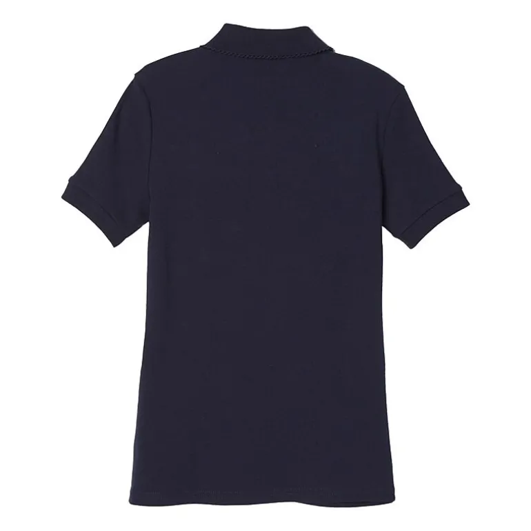 French Toast Big Kid Girls Short Sleeve Regular Fit Polo Shirt