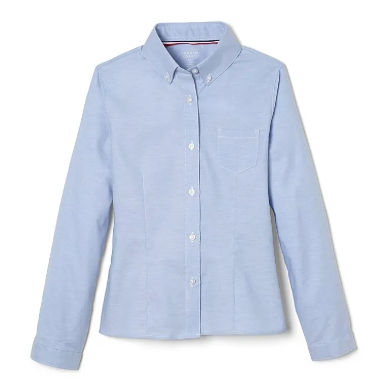 French Toast Little & Big Girls Long Sleeve Button-Down Shirt