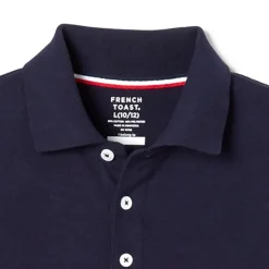 French Toast Little & Big Kid Boys Short Sleeve Boxy Fit Polo Shirt