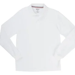 French Toast Little & Big Kid Boys Long Sleeve Boxy Fit Polo Shirt