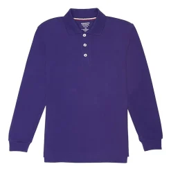 French Toast Little & Big Kid Boys Long Sleeve Boxy Fit Polo Shirt