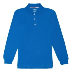 French Toast Little & Big Kid Boys Long Sleeve Boxy Fit Polo Shirt