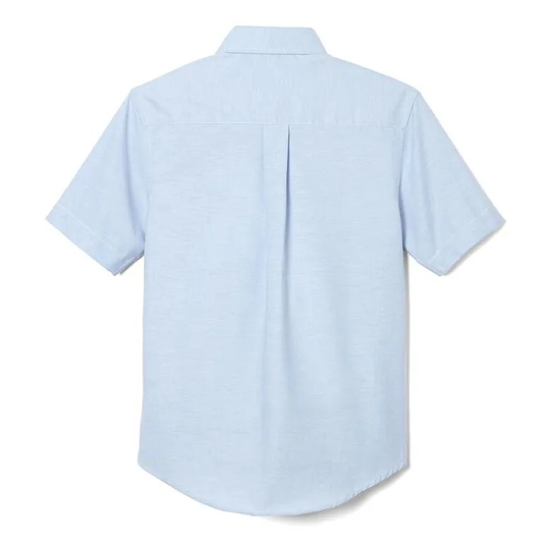 French Toast Little & Big Kid Boys Wrinkle Resistant Button Down Collar Short Sleeve Dress Shirt