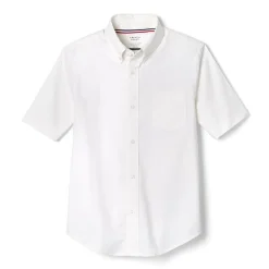 French Toast Little & Big Kid Boys Wrinkle Resistant Button Down Collar Short Sleeve Dress Shirt
