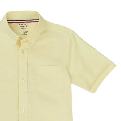 French Toast Little & Big Kid Boys Wrinkle Resistant Button Down Collar Short Sleeve Dress Shirt