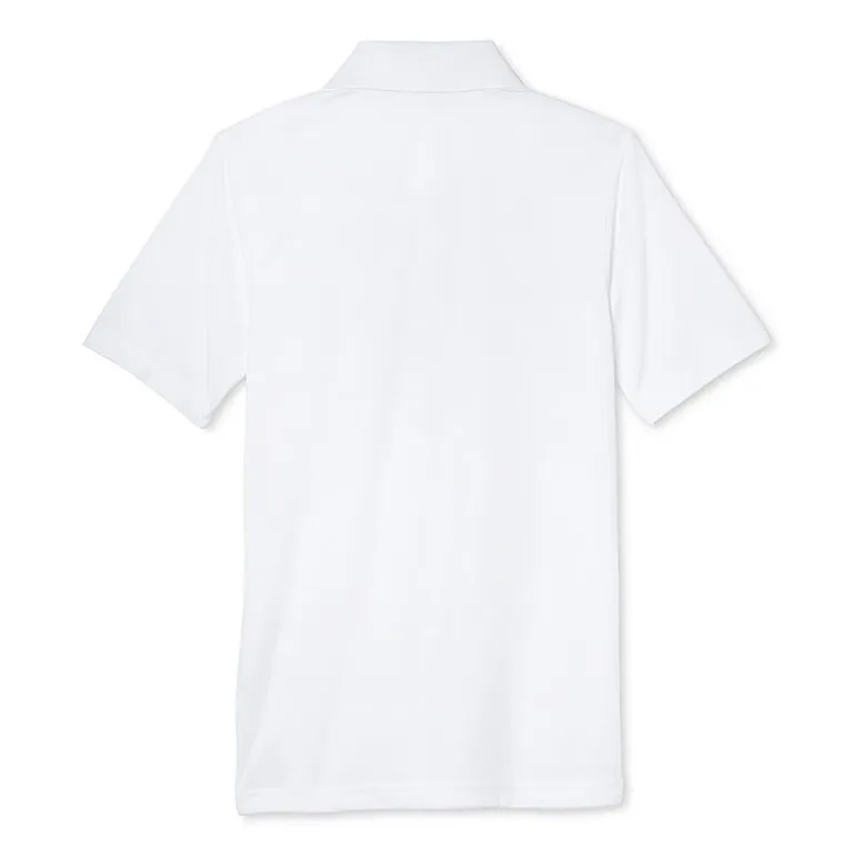 French Toast Little & Big Kid Boys Short Sleeve Regular Fit Moisture Wicking Polo Shirt
