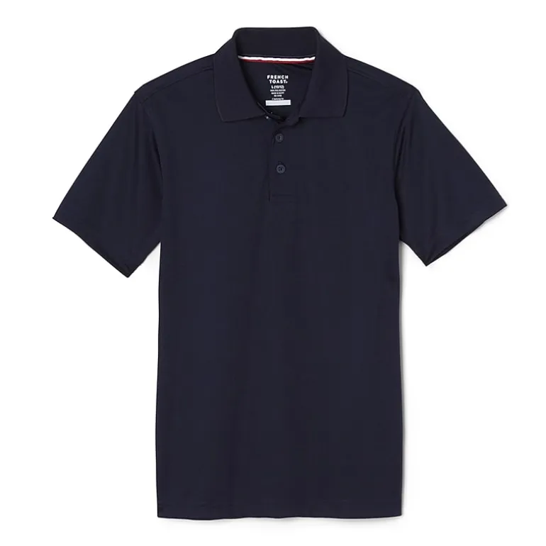 French Toast Little & Big Kid Boys Short Sleeve Regular Fit Moisture Wicking Polo Shirt