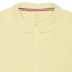 French Toast Little & Big Kid Girls Short Sleeve Fitted Regular Fit Button-Down Shirt