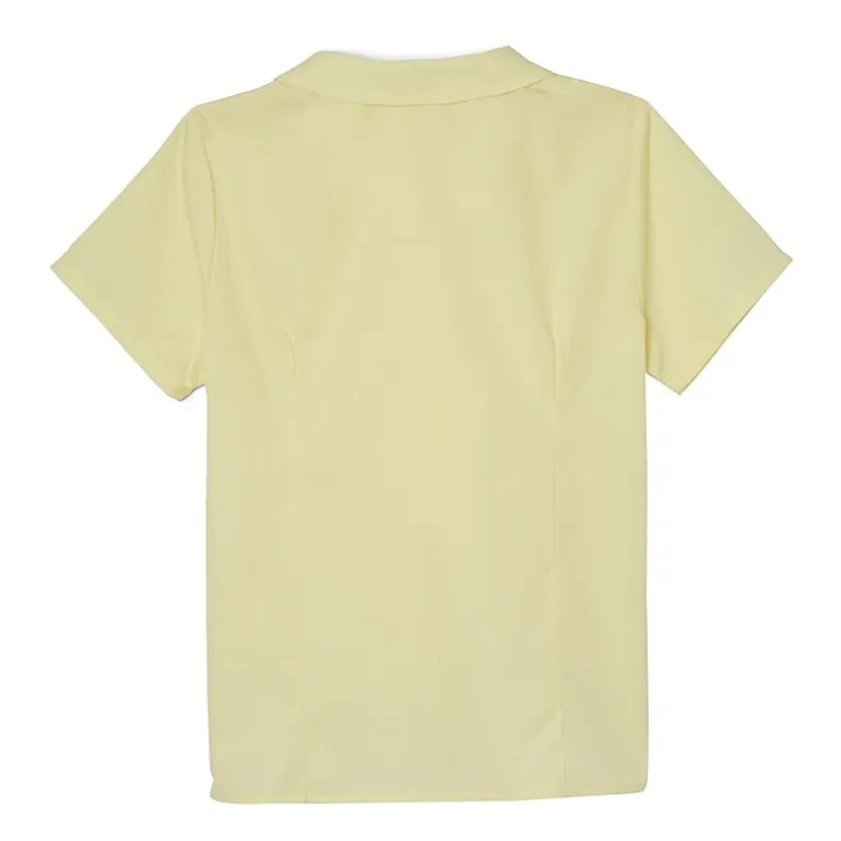 French Toast Little & Big Kid Girls Short Sleeve Fitted Regular Fit Button-Down Shirt