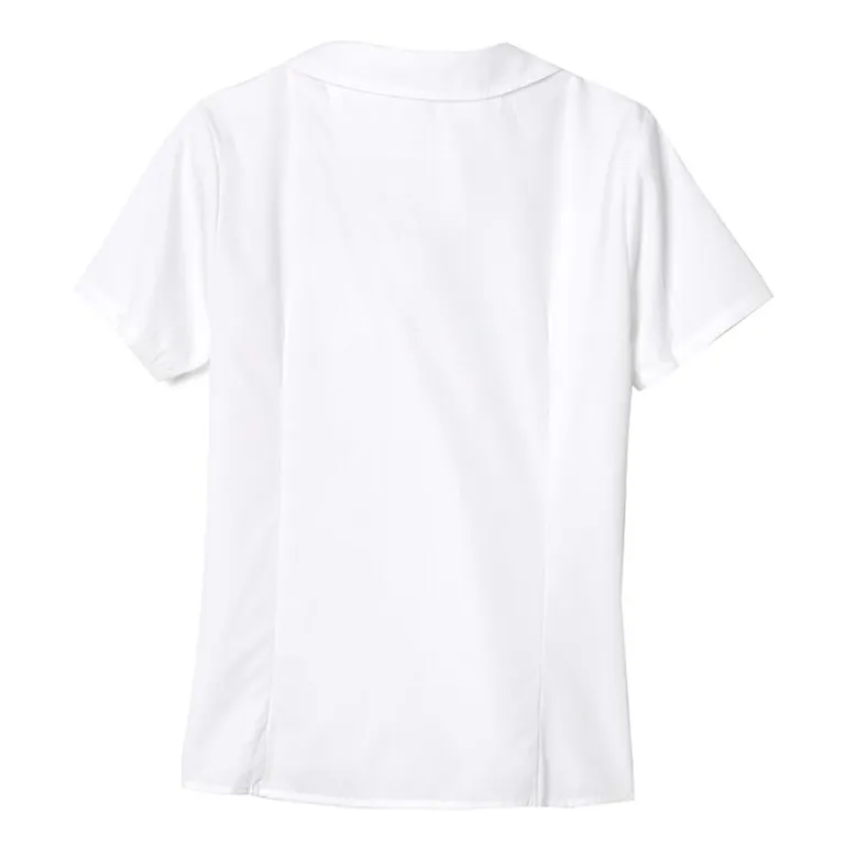 French Toast Little & Big Kid Girls Short Sleeve Fitted Regular Fit Button-Down Shirt