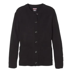 French Toast Little & Big Kid Girls Crew Neck Long Sleeve Button Cardigan