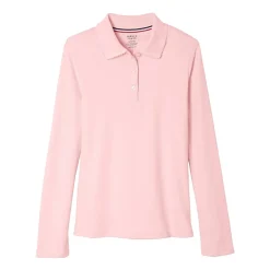 French Toast Little & Big Kid Girls Long Sleeve Regular Fit Polo Shirt