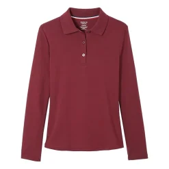 French Toast Little & Big Kid Girls Long Sleeve Regular Fit Polo Shirt